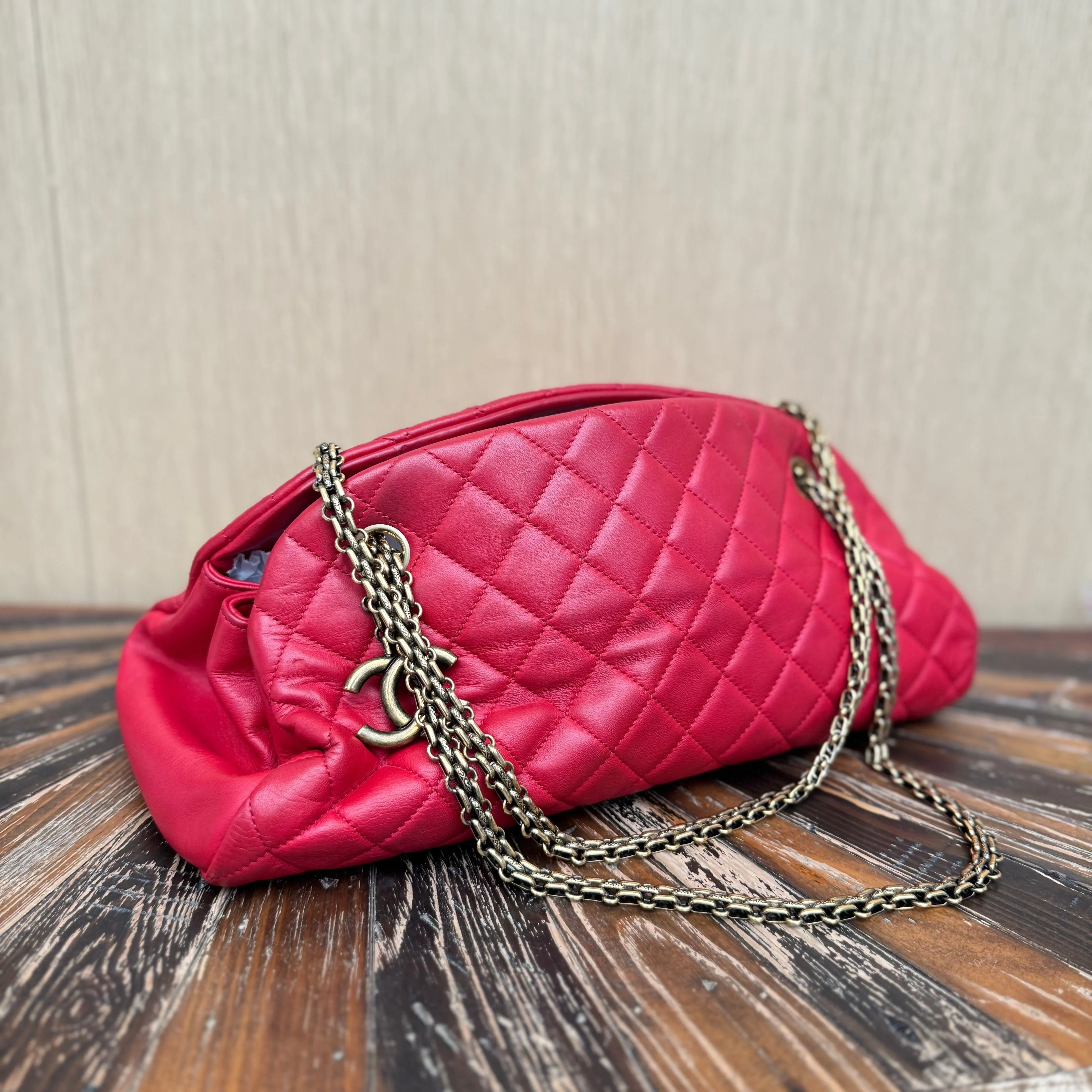 - Just Mademoiselle Mega sale Shoulder Bags, Chanel Medium Handbags Durable Red