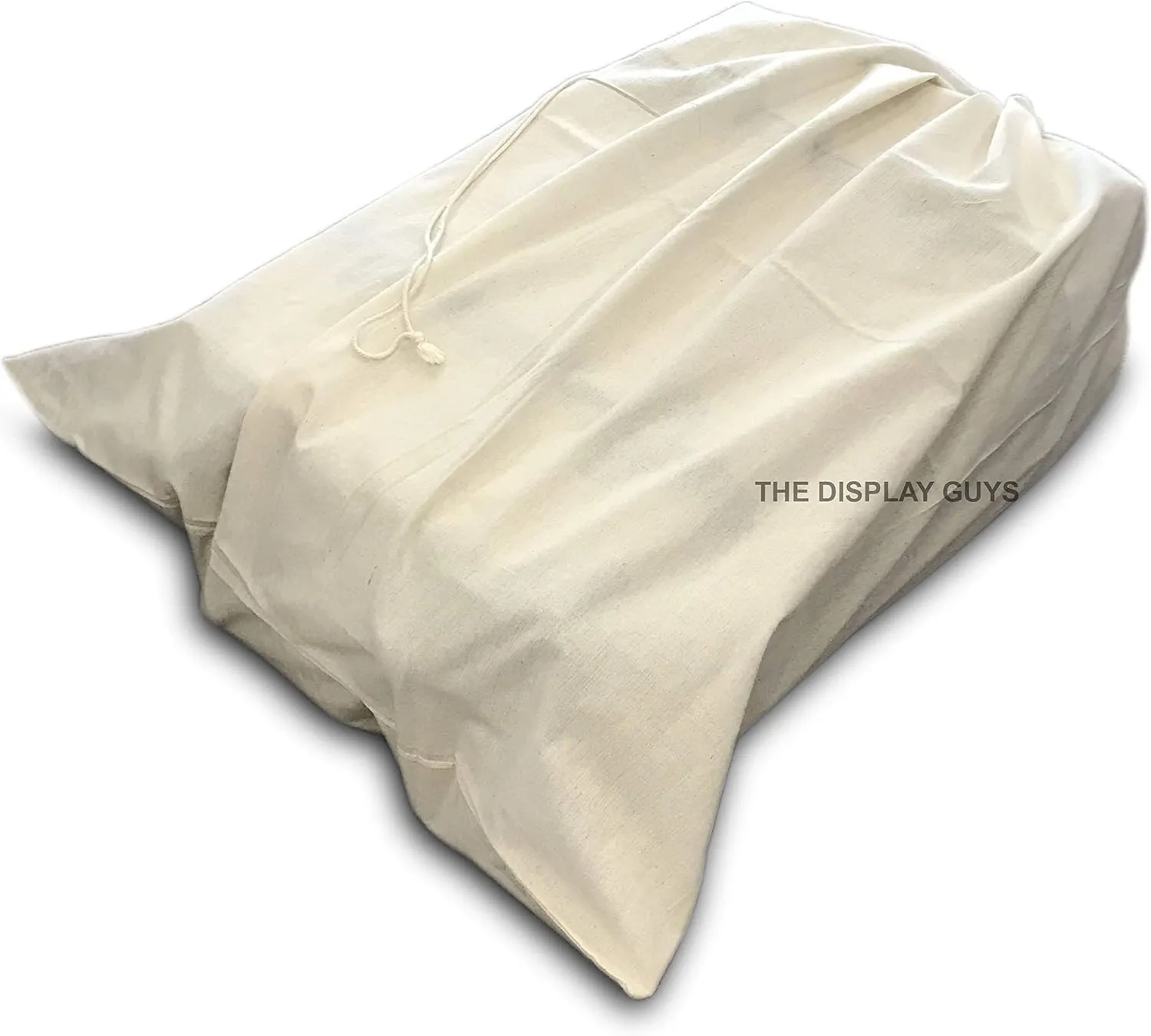 12 Pack 8"x12" Thick Cotton Muslin Party Favor Gift Bags with Drawstring Natural Color, Reusable & Washable