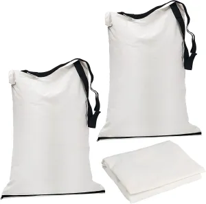 127-7040 Blower Vacuum Leaf Bag - for Toro Leaf Blower Bag Replacement - Leaf Blower & Vacuum Parts & Accessories 108-8994, 137-2336, 127-7040, 51553, 51573, 51587, 51619,Bottom Zip Design - 2 Pack