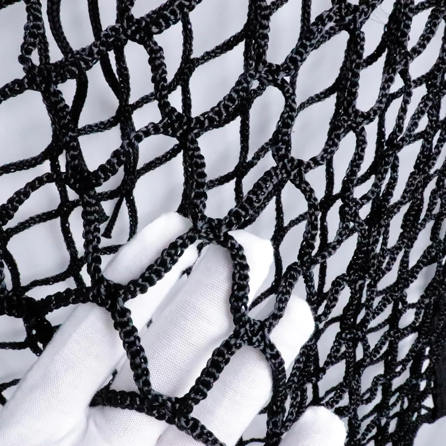 1PCS Black Pe Braided Rope Hay Bags Slow Feed Hay Net Bag Full Day Horse Feeding Large Feeder Bag