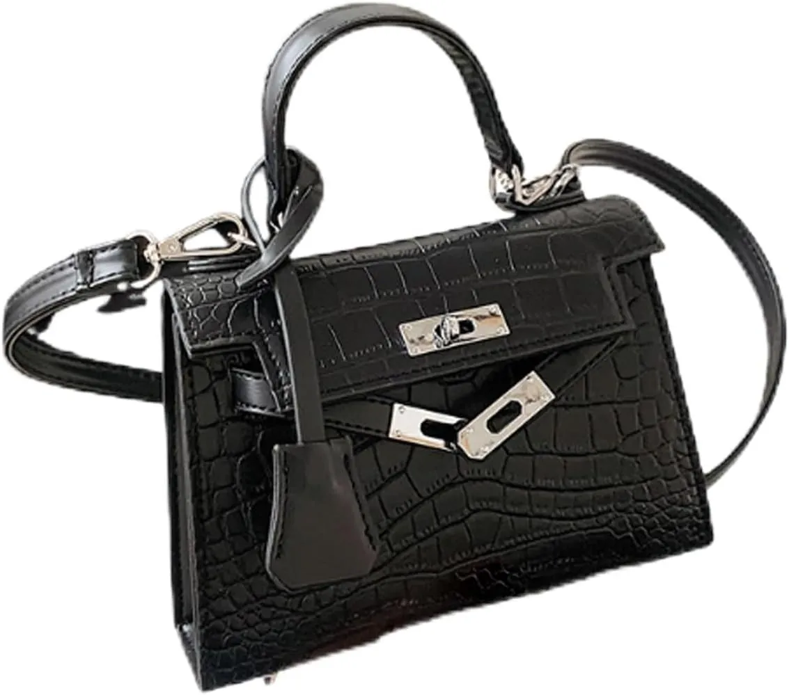 1pcs Cross Body Bag With Crocodile Pattern Portable Small Square Bag Leather Crossbody Bag Shoulder Bag Designer Handbags