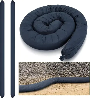2 Pcs Sediment Filter Erosion Control Blanket Silt Fence Sock with Stuffers Drain Stormwater Sediment Filter for Erosion Control and Storm Drain Protection(5" x 10')