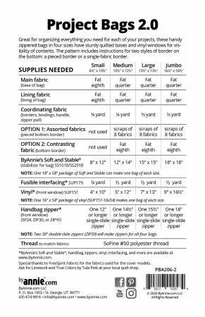 2.0 Combo offer Project Bags ByAnnie - Sleek
