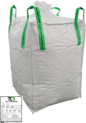 (270 BAGS) Bulk Bags. 35"x 35" 47"- Tie Down Duffel Top/ Flat Bottom. 2200LB Capacity- 4 Lifting Loops- Top Line Bags Inc. (270 bags with pallet delivery)