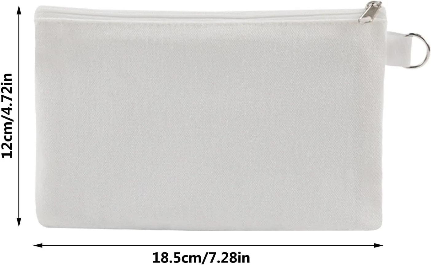 30 pcs Sublimation Blanks Makeup Bags Bulk,canvas White Bag,polyester tote bags for sublimation DIY Craft