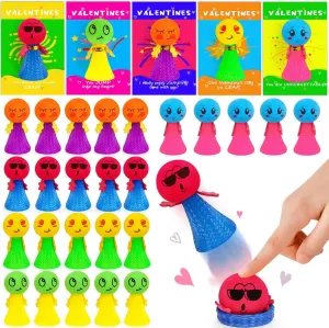 30Pack Jumping Popper Launcher Party Favors for Kids - Small Miny Toys Bulk, Classroom Rewards Goodie Bags Stuffers Birthday Games and Holiday Prizes for Boy Girl