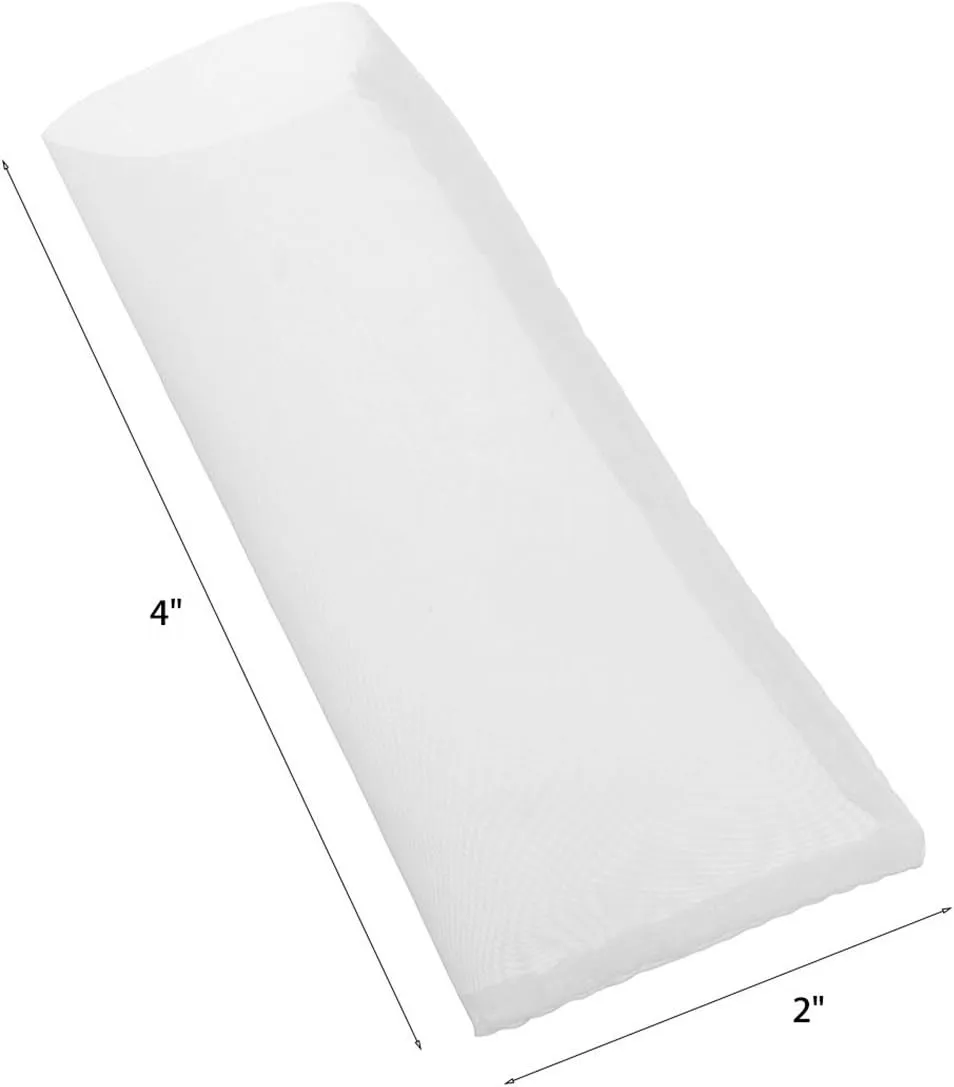 90 Micron | Premium Nylon Tea Filter Bags | 2" x 4" | 50 Pack