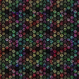 A Groovy Garden Hex in Multicolor