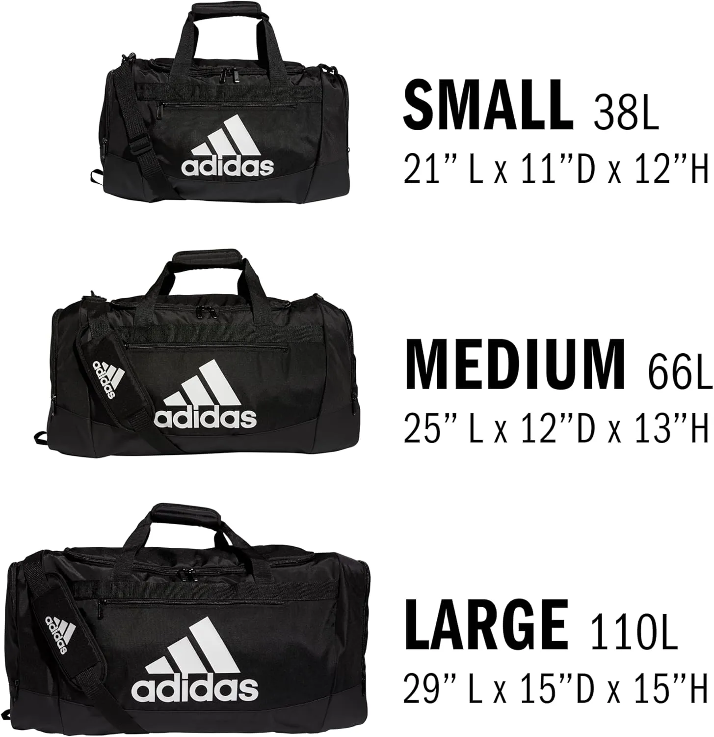 adidas Unisex Defender 4.0 Gym Duffel Bag for Men and Women, Team Navy Blue, Small (38L)