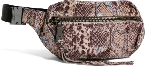 Aimee Kestenberg Milan Bum Bag - Crossbody Fanny Pack for Women - Small Leather Purse - Adjustable Belt or Shoulder Strap - Mystic Snake