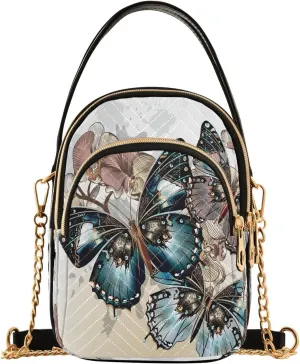 ALAZA Chain Crossbody Bags for Women Quilted Shoulder Crossbody Handbags Travel Cross Body Cell Phone Purses Bags