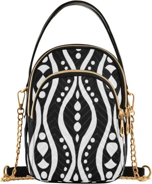 ALAZA Quilted Crossbody Bags for Women,Pattern Women's Crossbody Handbags Small Travel Purses Phone Bag