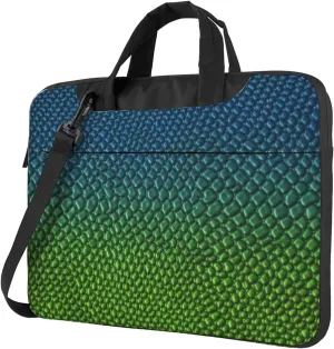 Alligator Skin Pattern Sleek 13-15.6 Inch Laptop Bag For Man And Women, Computer Messenger Bag, Trendy Shoulder Strap Design