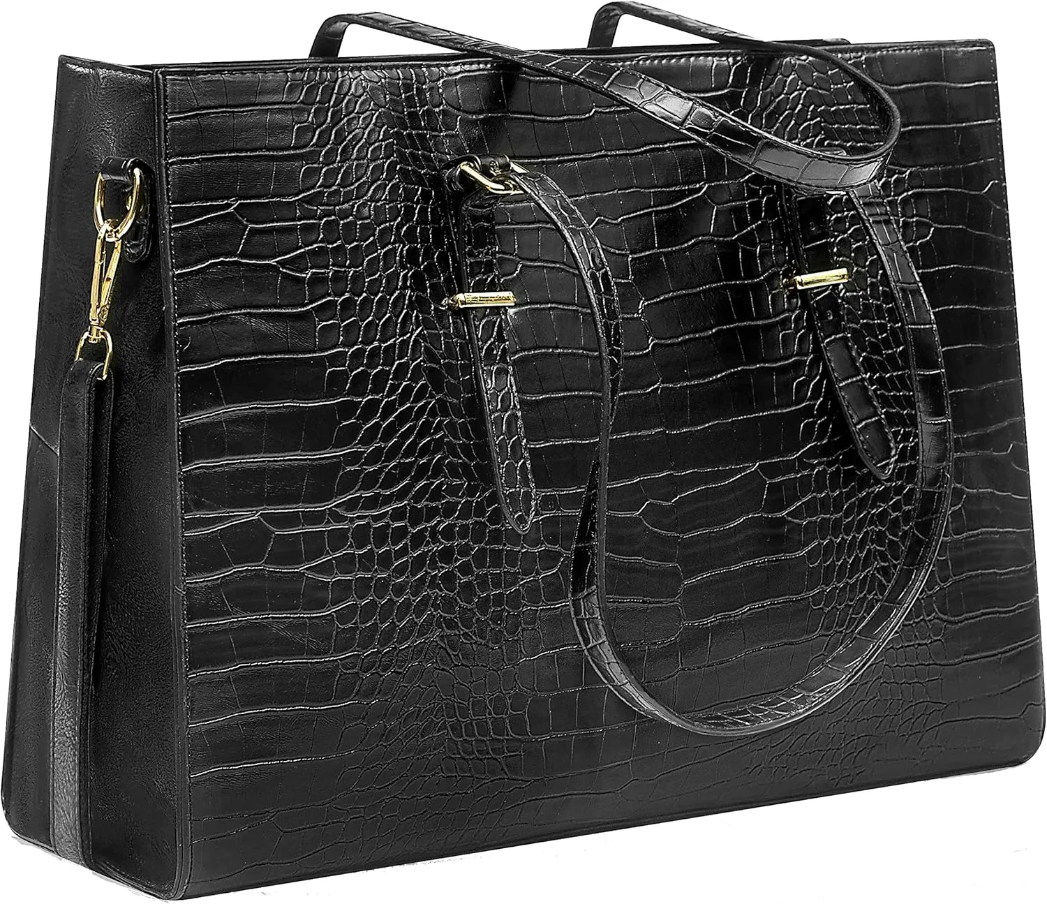 Amaze Laptop Bags for Women 15.6” Waterproof PU Leather Large Capacity Shoulder Tote for Ladies for Work, Office & Business