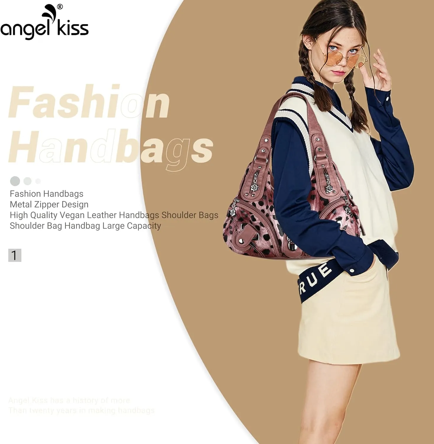 Angelkiss Hobo Purses and handbags for Women Satchel Handbag Women Purses Large Daily Shoulder Bags