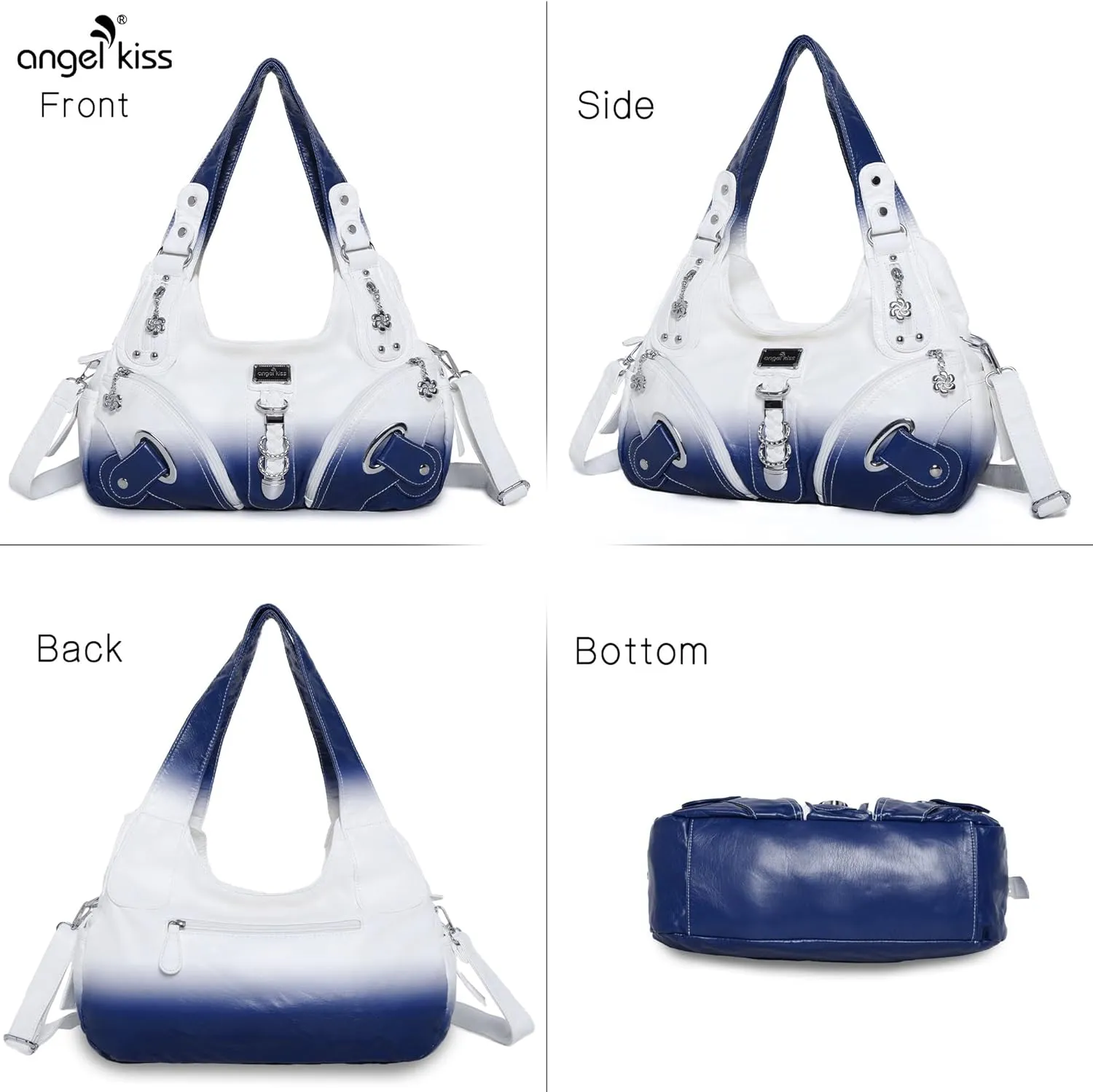 Angelkiss Hobo Purses and handbags for Women Satchel Handbag Women Purses Large Daily Shoulder Bags