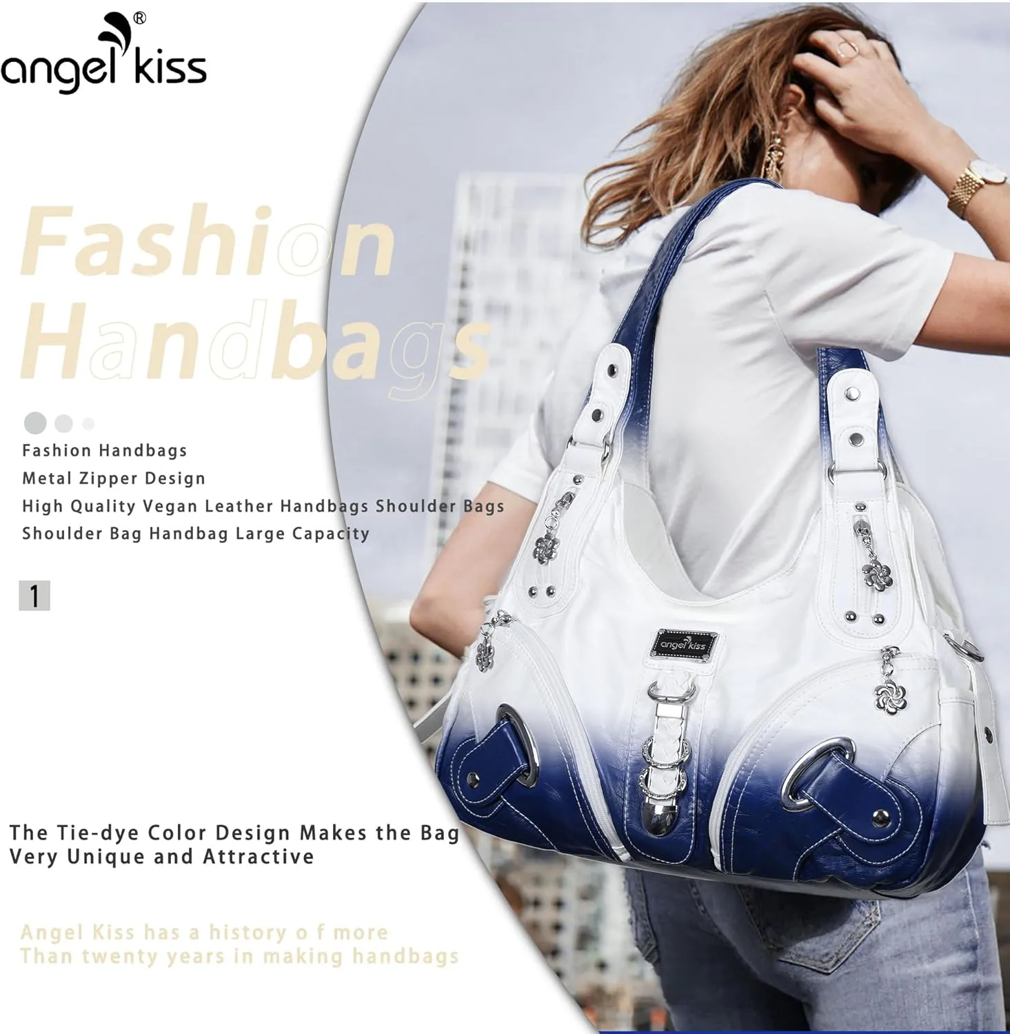 Angelkiss Hobo Purses and handbags for Women Satchel Handbag Women Purses Large Daily Shoulder Bags