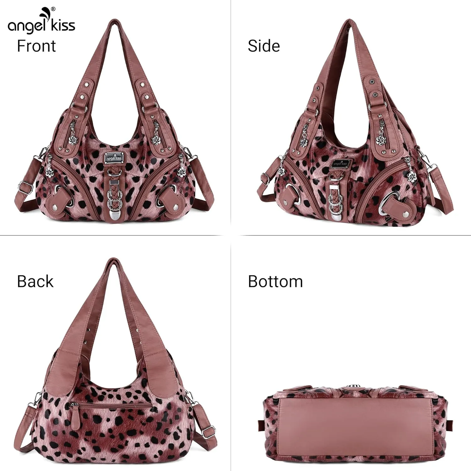 Angelkiss Hobo Purses and handbags for Women Satchel Handbag Women Purses Large Daily Shoulder Bags