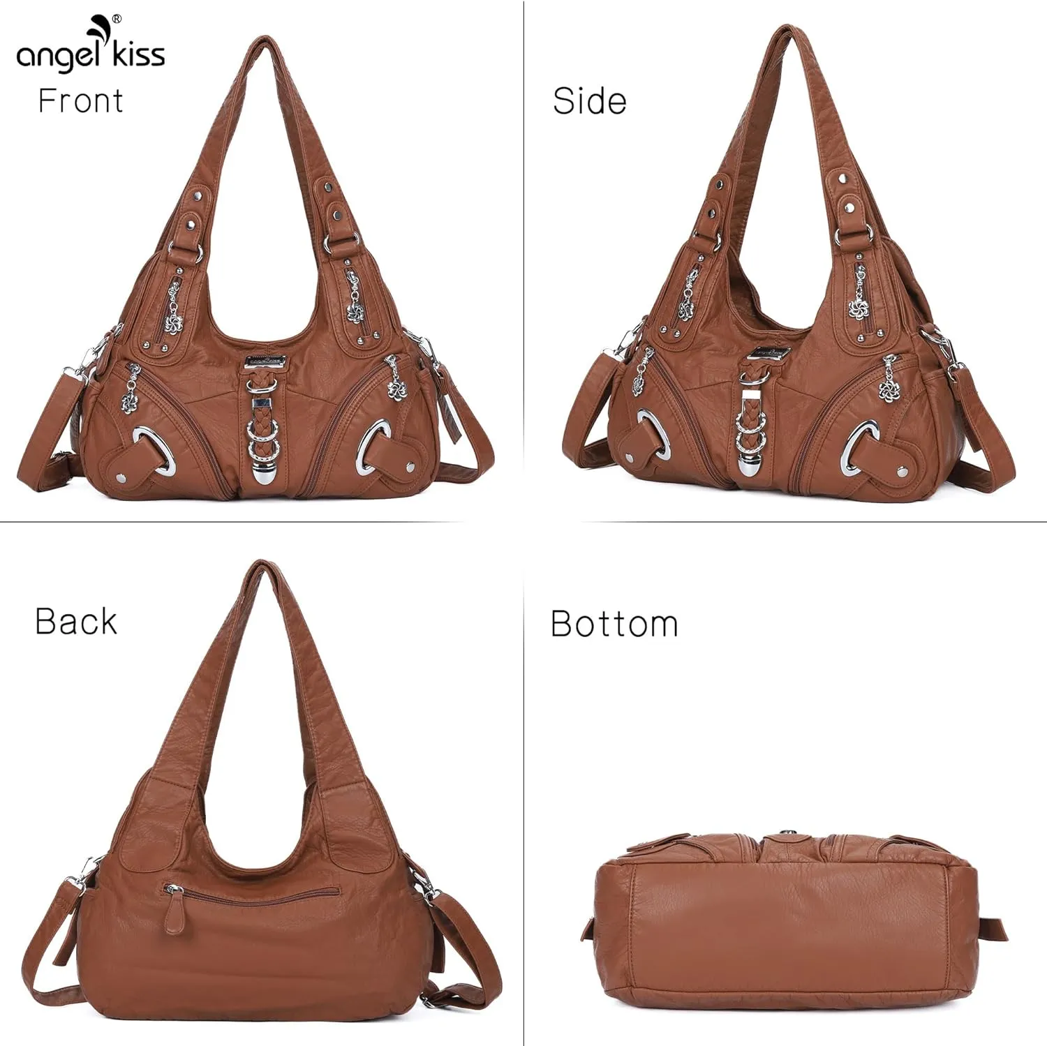 Angelkiss Hobo Purses and handbags for Women Satchel Handbag Women Purses Large Daily Shoulder Bags