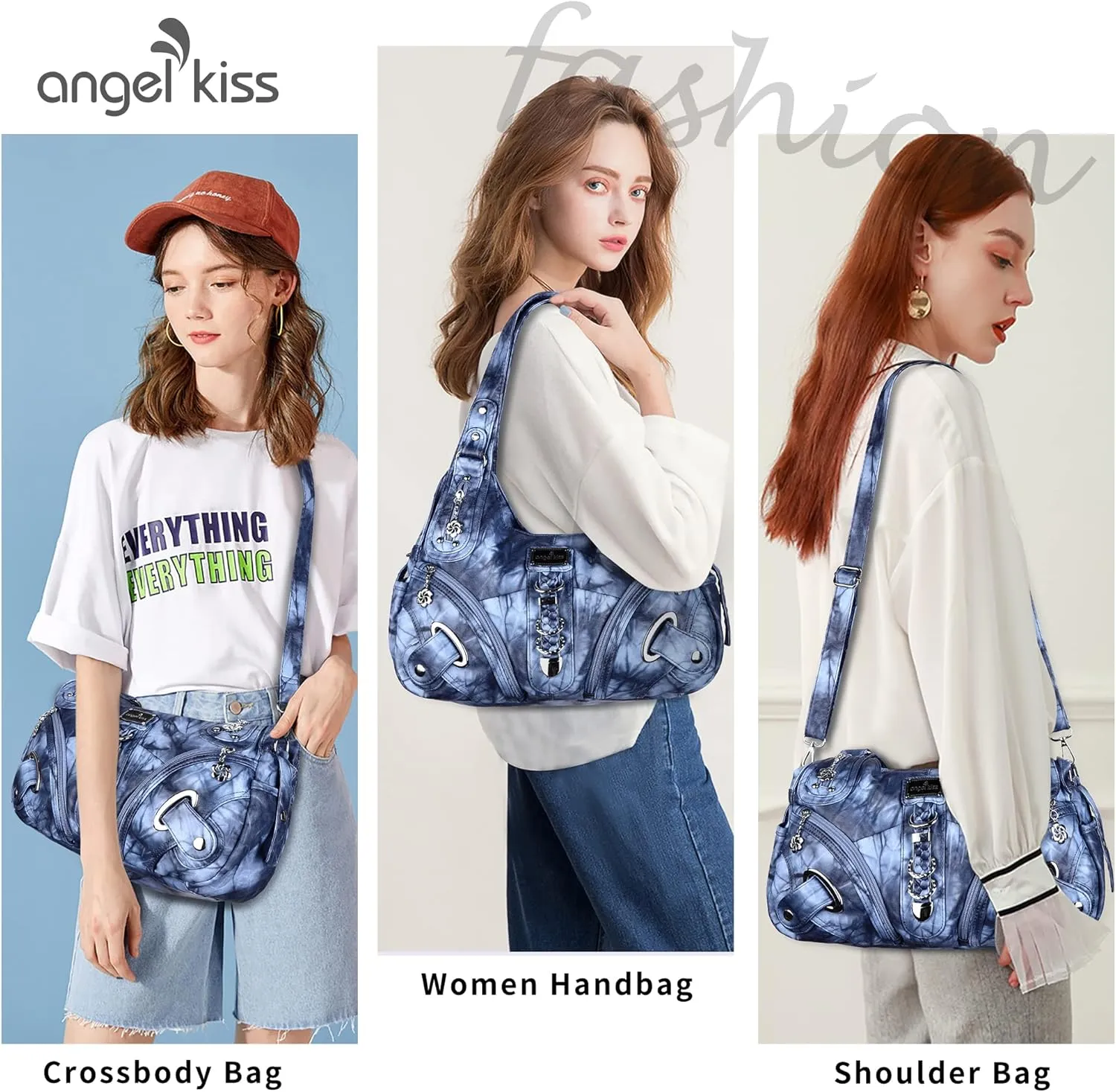 Angelkiss Hobo Purses and handbags for Women Satchel Handbag Women Purses Large Daily Shoulder Bags