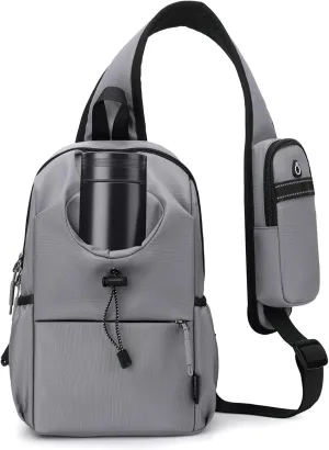 anti theft crossbody bags for women travel purse small hiking backpack for men sling chest bag with water bottle holder