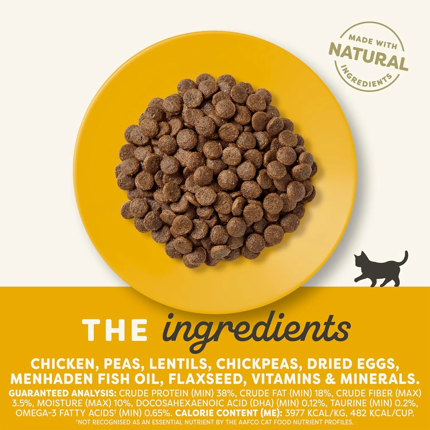 Applaws Complete Dry Kitten Food, Grain Free, Limited Ingredient Food for Kittens, Added Vitamins and Minerals for a Balanced Diet, Chicken Recipe, 3 x 4 lb Bags