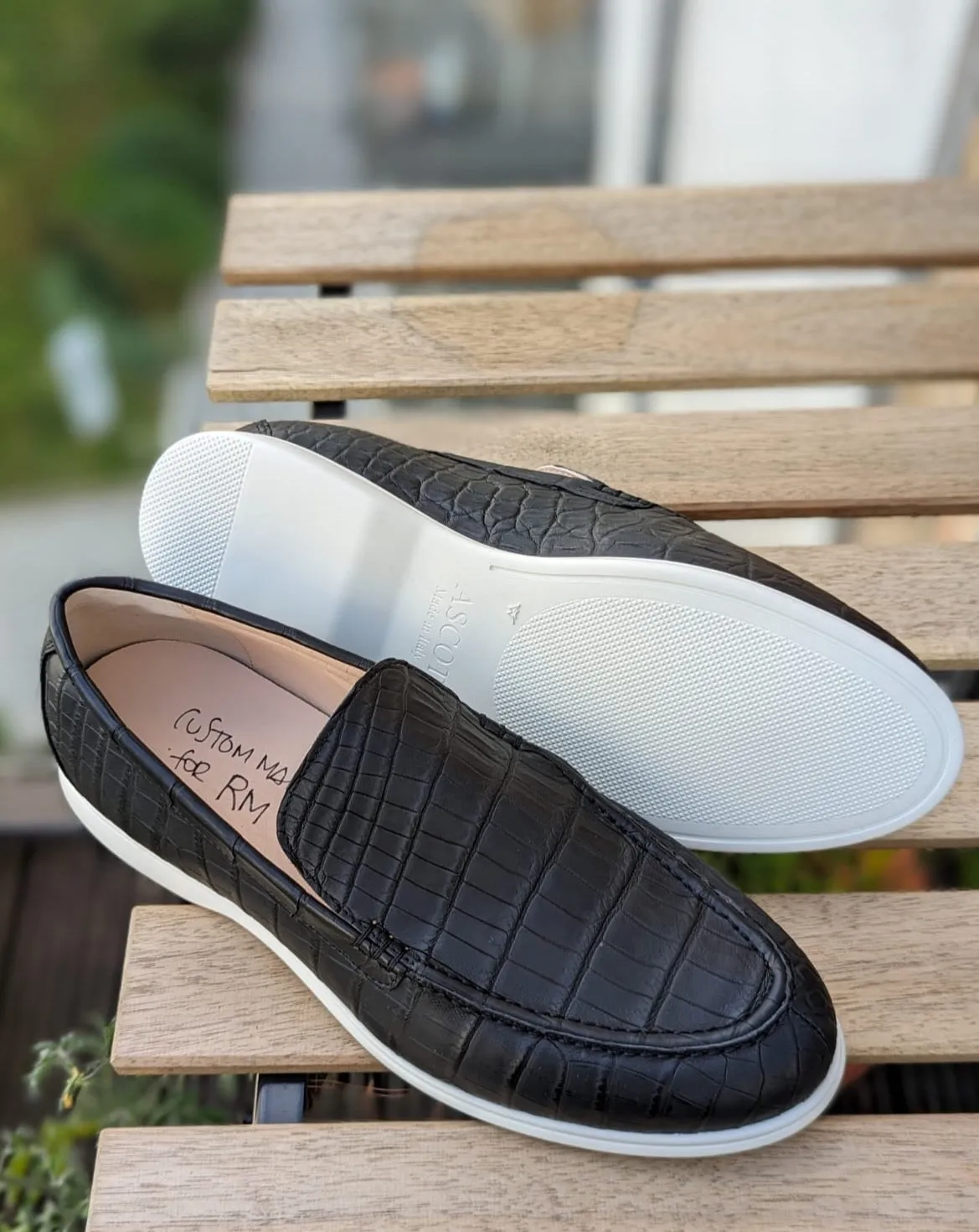 Ascot Cannes - Black Crocodile