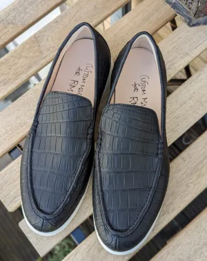 Ascot Cannes - Black Crocodile