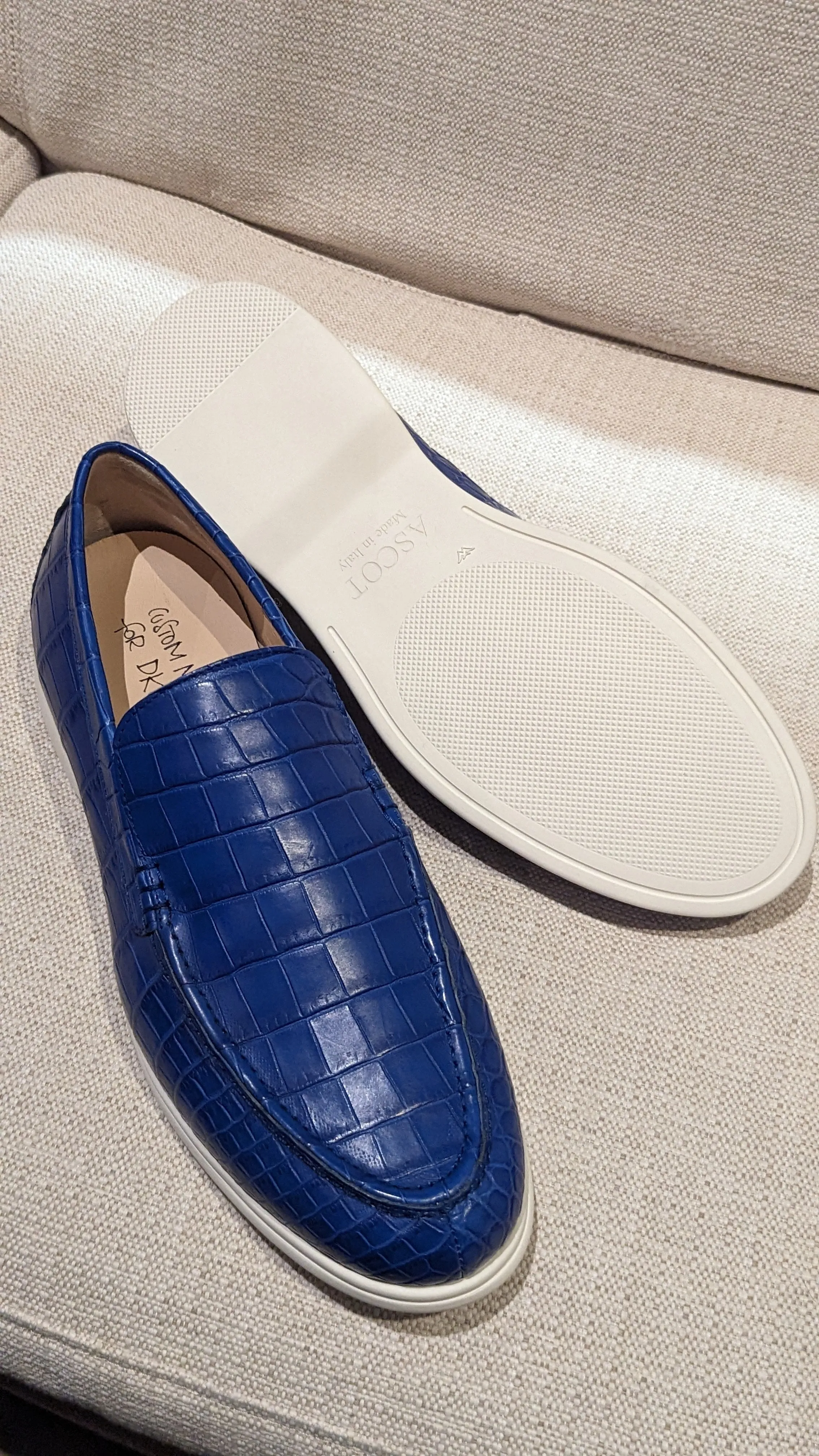 Ascot Cannes - Royal Blue Crocodile