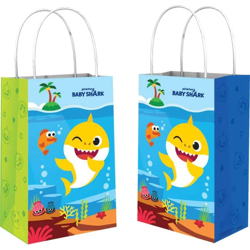Baby Shark Paper Gift Bags 8PK