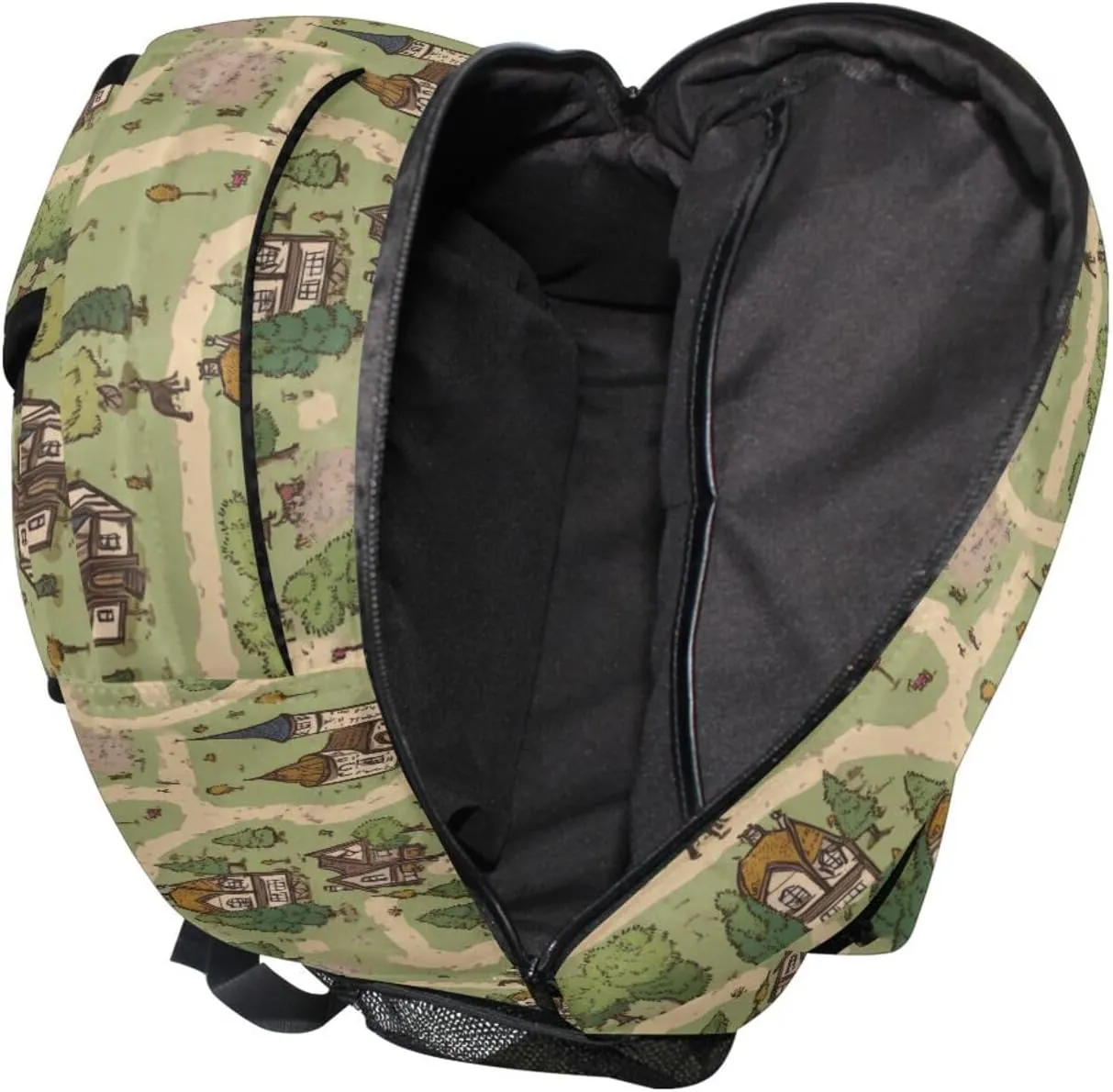 Backpacks for Teacher Nurse Fashion Backpack with Chest Strap Gift Men & Women Boho Game Map