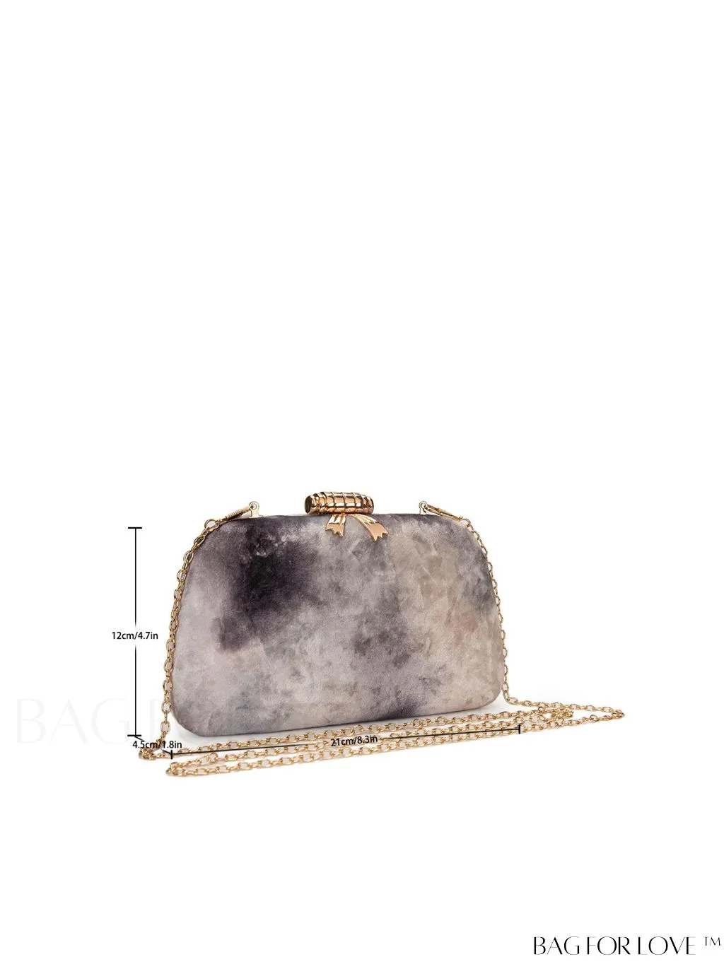 BagForLove - Chic Tie-dye Color Block Clutch Bag