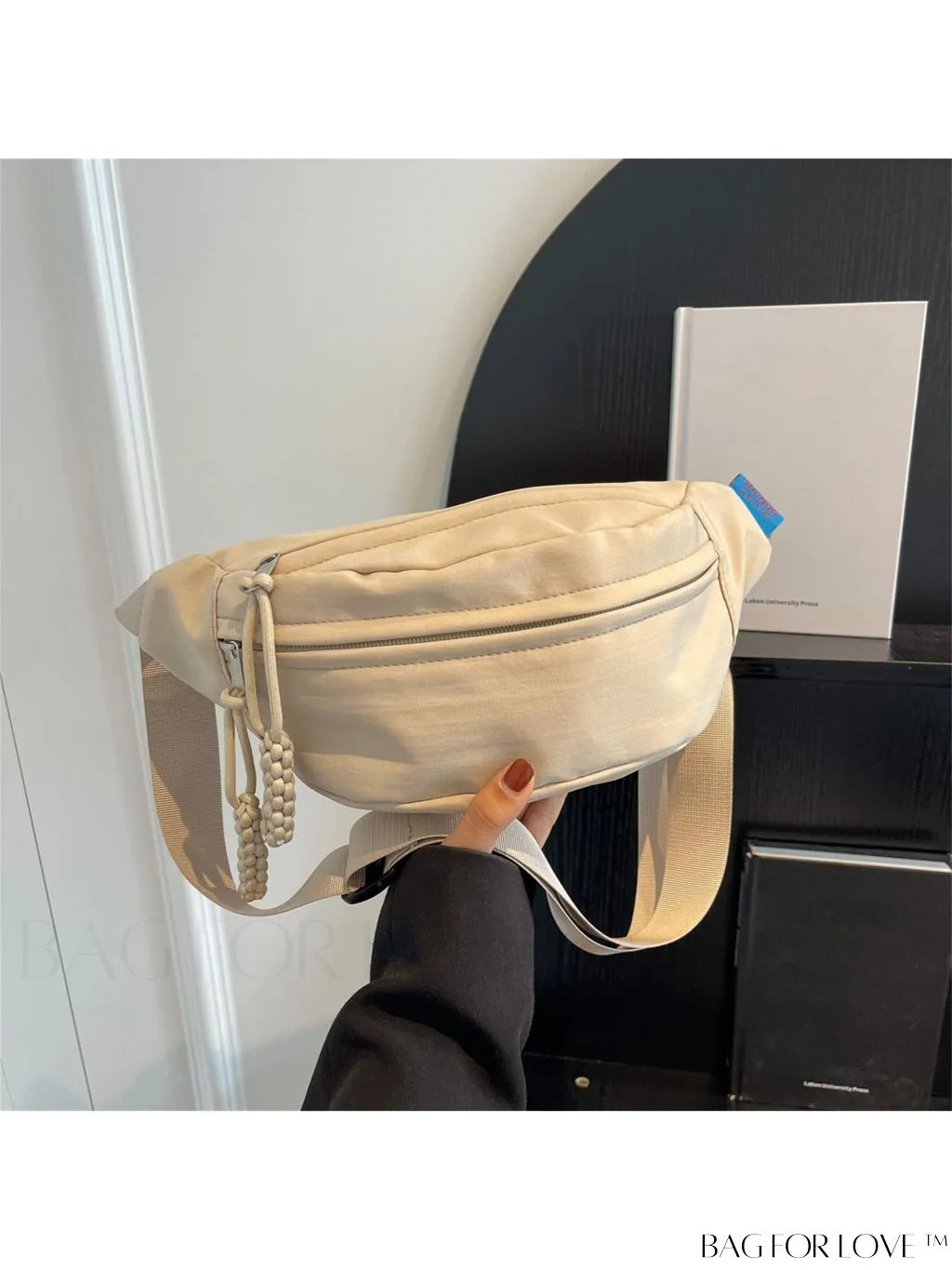 BagForLove - Compact Canvas Zipper Fanny Pack - Sleek & Versatile