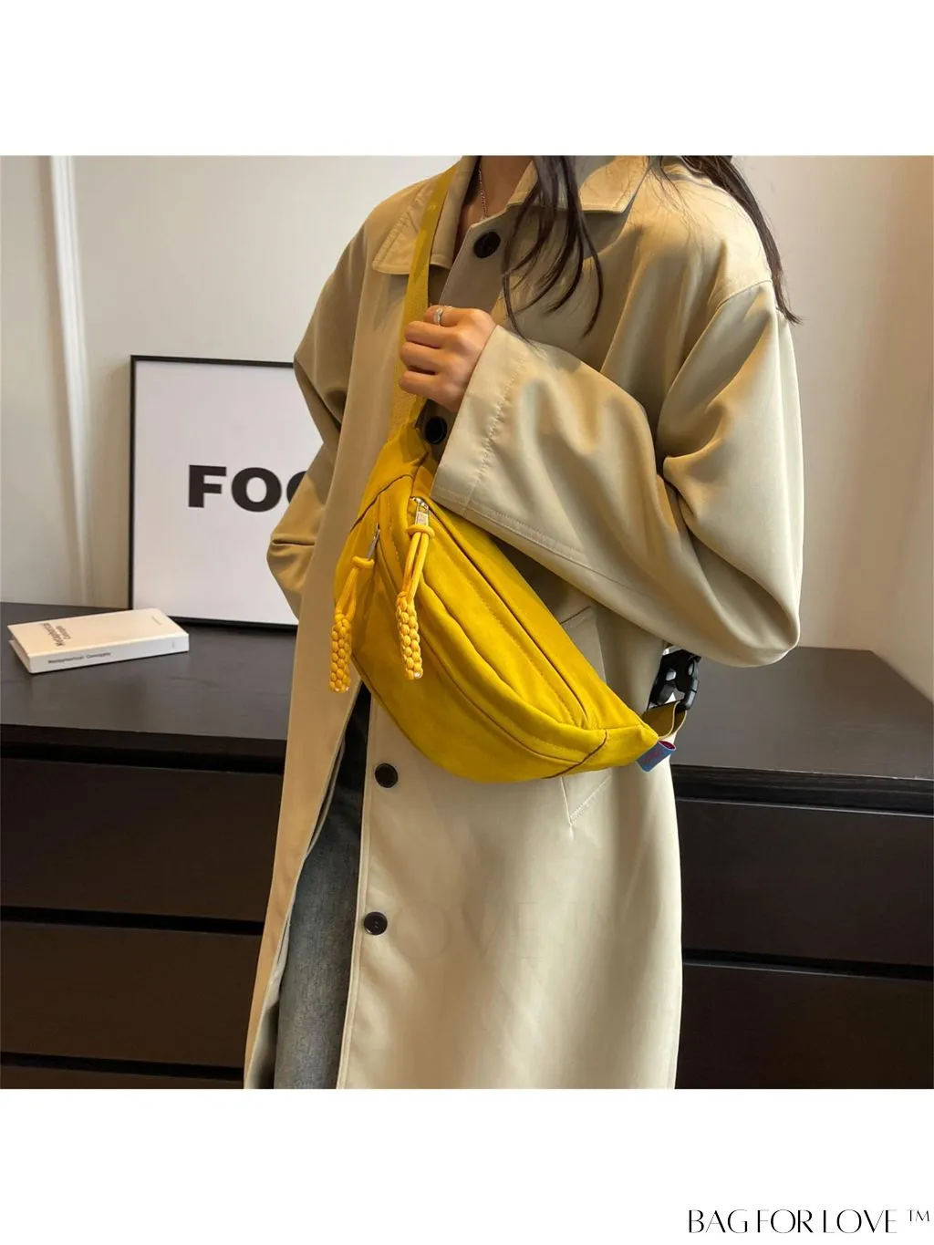 BagForLove - Compact Canvas Zipper Fanny Pack - Sleek & Versatile