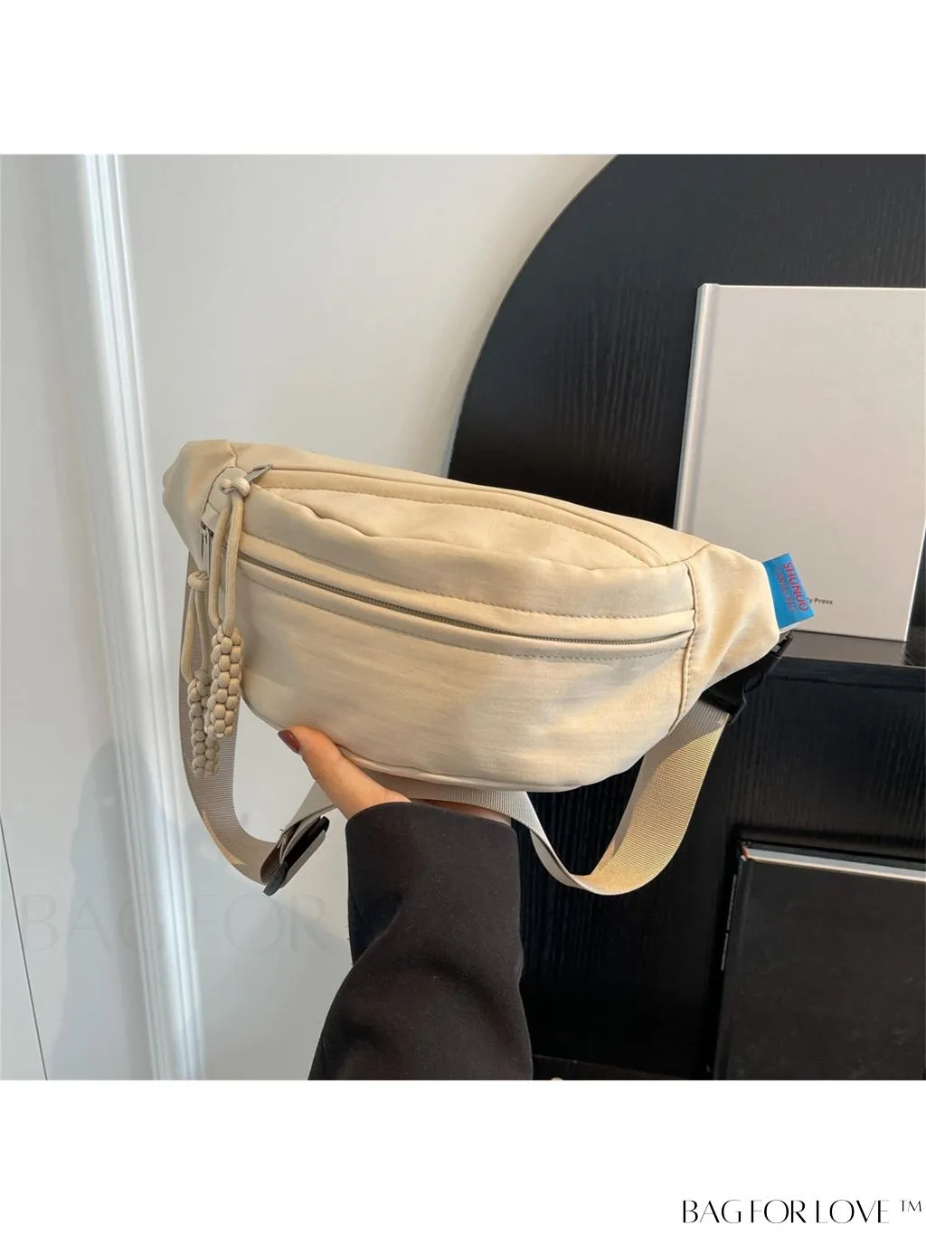 BagForLove - Compact Canvas Zipper Fanny Pack - Sleek & Versatile