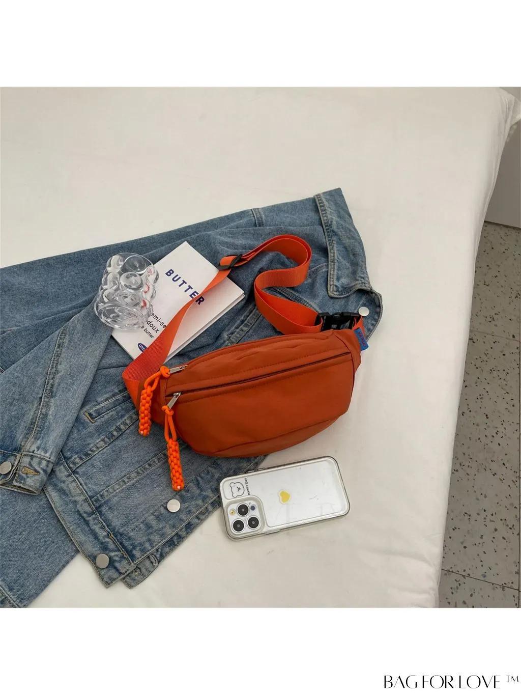 BagForLove - Compact Canvas Zipper Fanny Pack - Sleek & Versatile