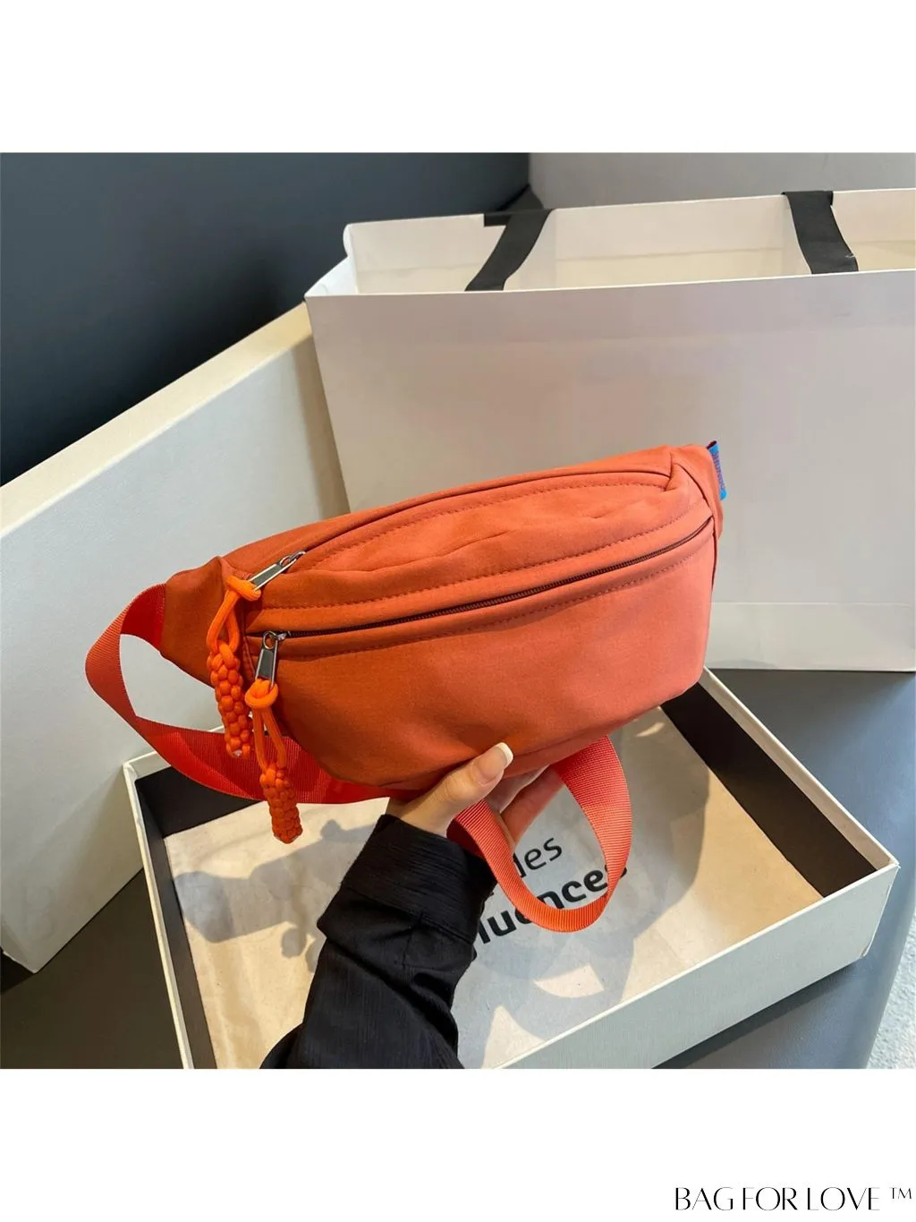 BagForLove - Compact Canvas Zipper Fanny Pack - Sleek & Versatile