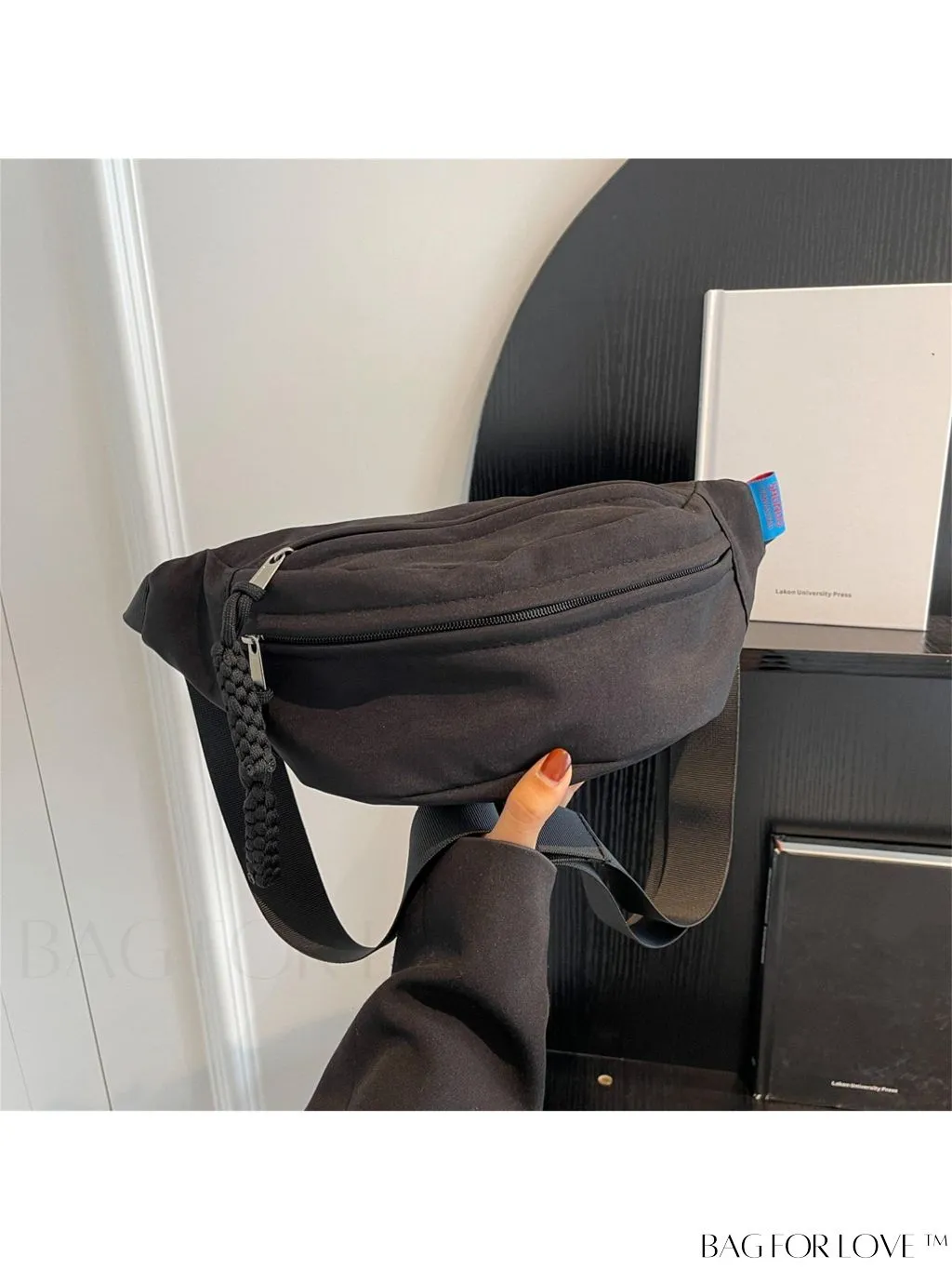 BagForLove - Compact Canvas Zipper Fanny Pack - Sleek & Versatile
