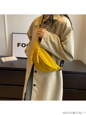 BagForLove - Compact Canvas Zipper Fanny Pack - Sleek & Versatile