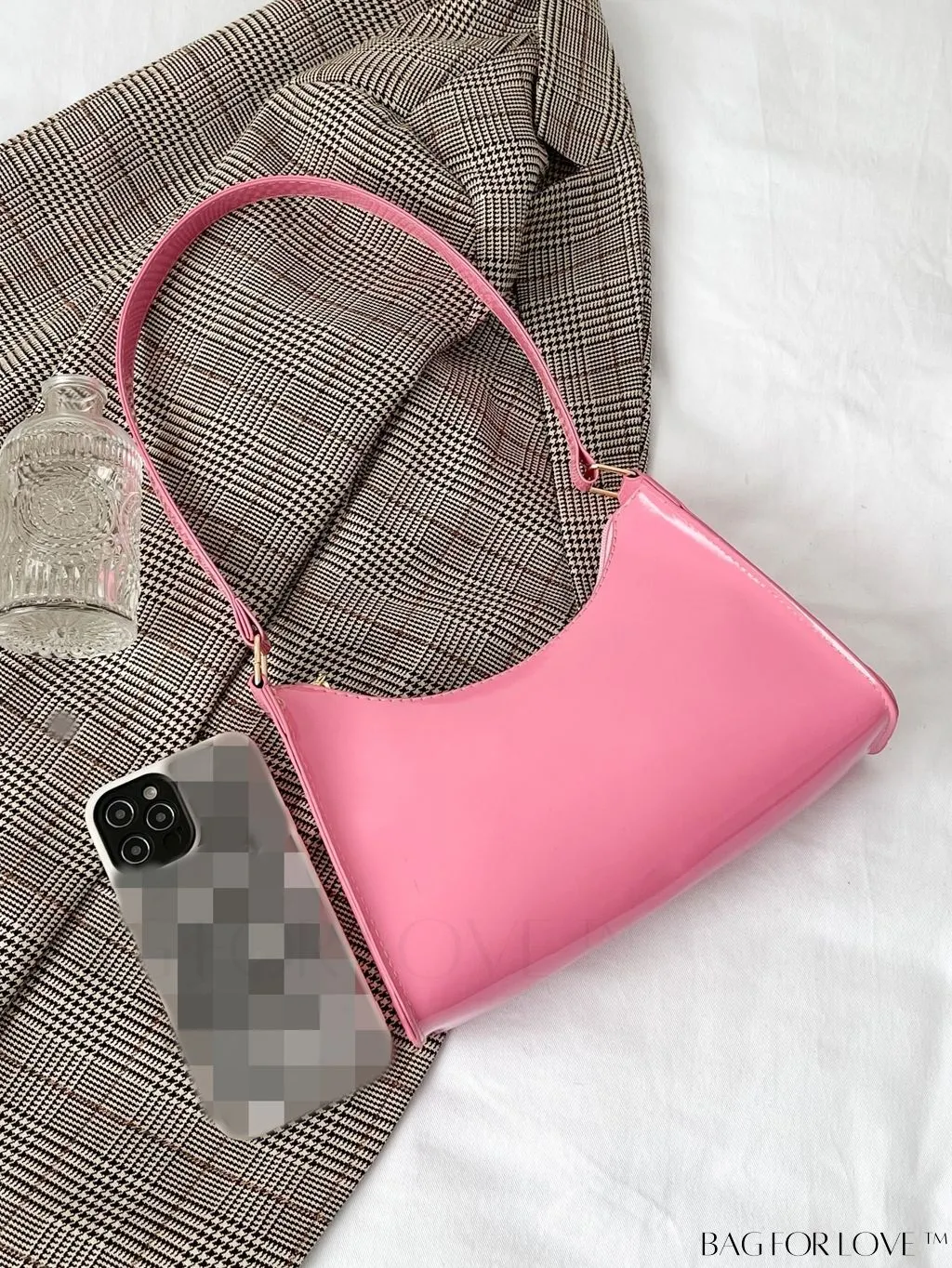 BagForLove - Crocodile Embossed Baguette Handbag