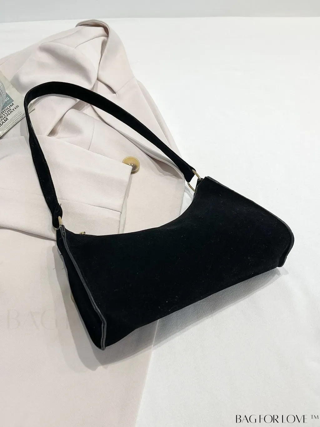 BagForLove - Crocodile Embossed Baguette Handbag