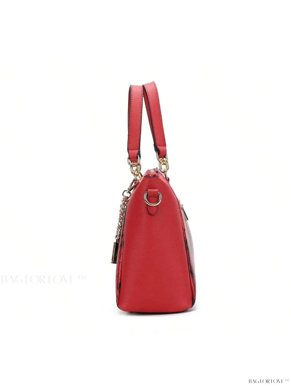 BagForLove - Elegant Snake Embossed Large Capacity Shoulder Bag Set