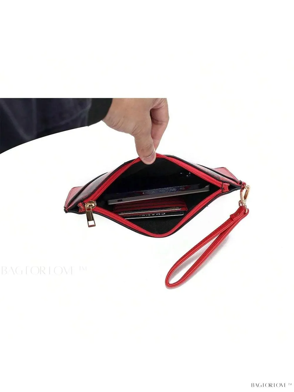 BagForLove - Elegant Snake Embossed Large Capacity Shoulder Bag Set