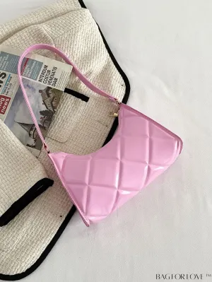 BagForLove - Embossed Baguette Handbag - Sleek and Minimalist Design