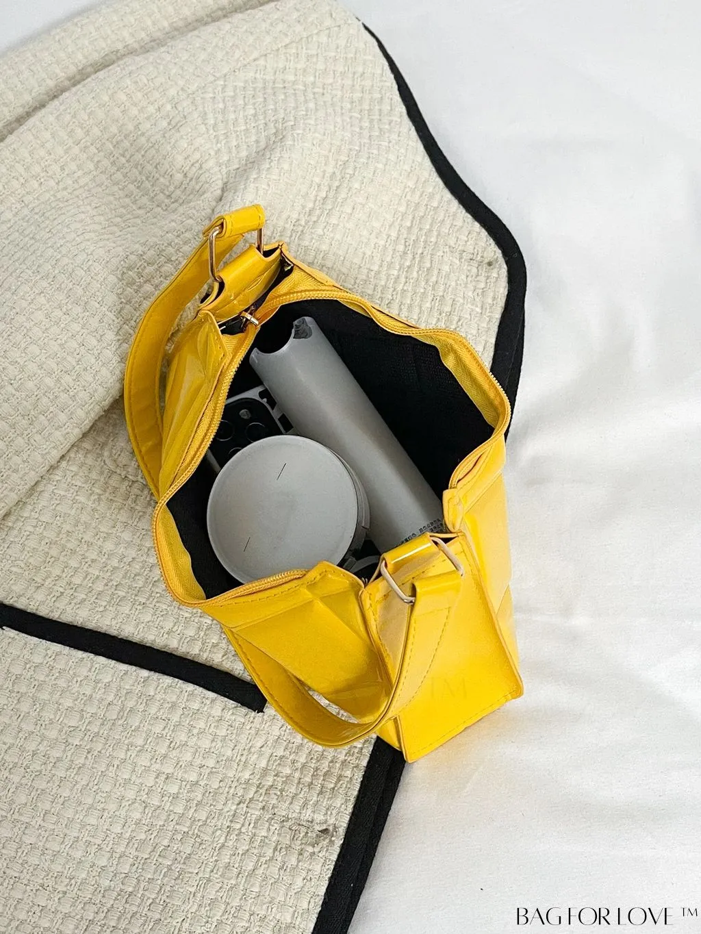 BagForLove - Embossed Baguette Handbag - Sleek and Minimalist Design