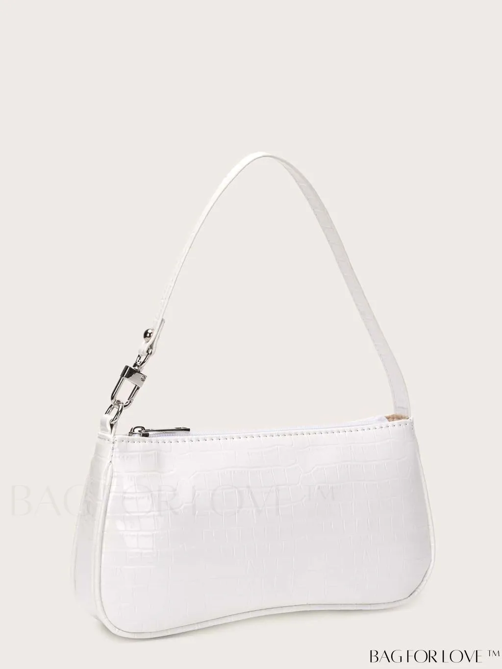 BagForLove - Embossed Crocodile Baguette Purse