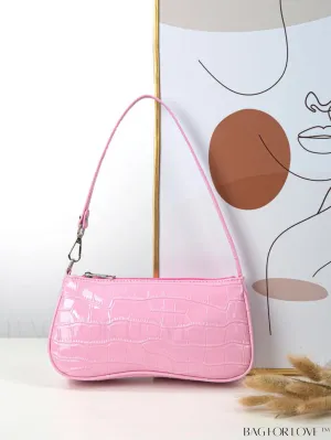 BagForLove - Embossed Crocodile Shoulder Bag