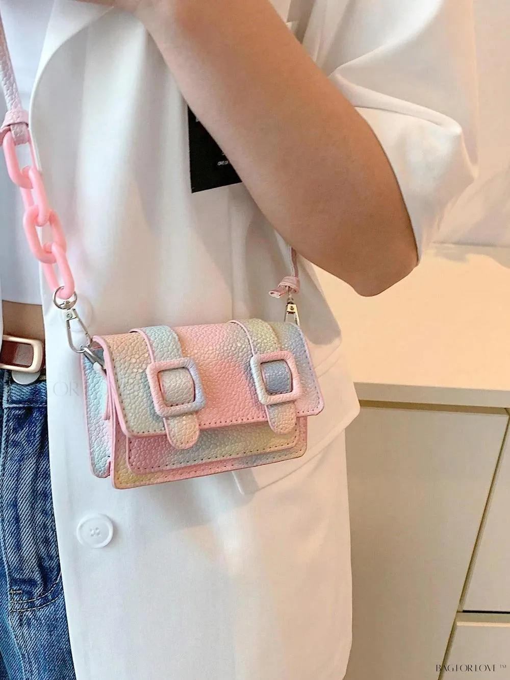 BagForLove - New Arrivals Tie Dye Square Shoulder Bag for Women
