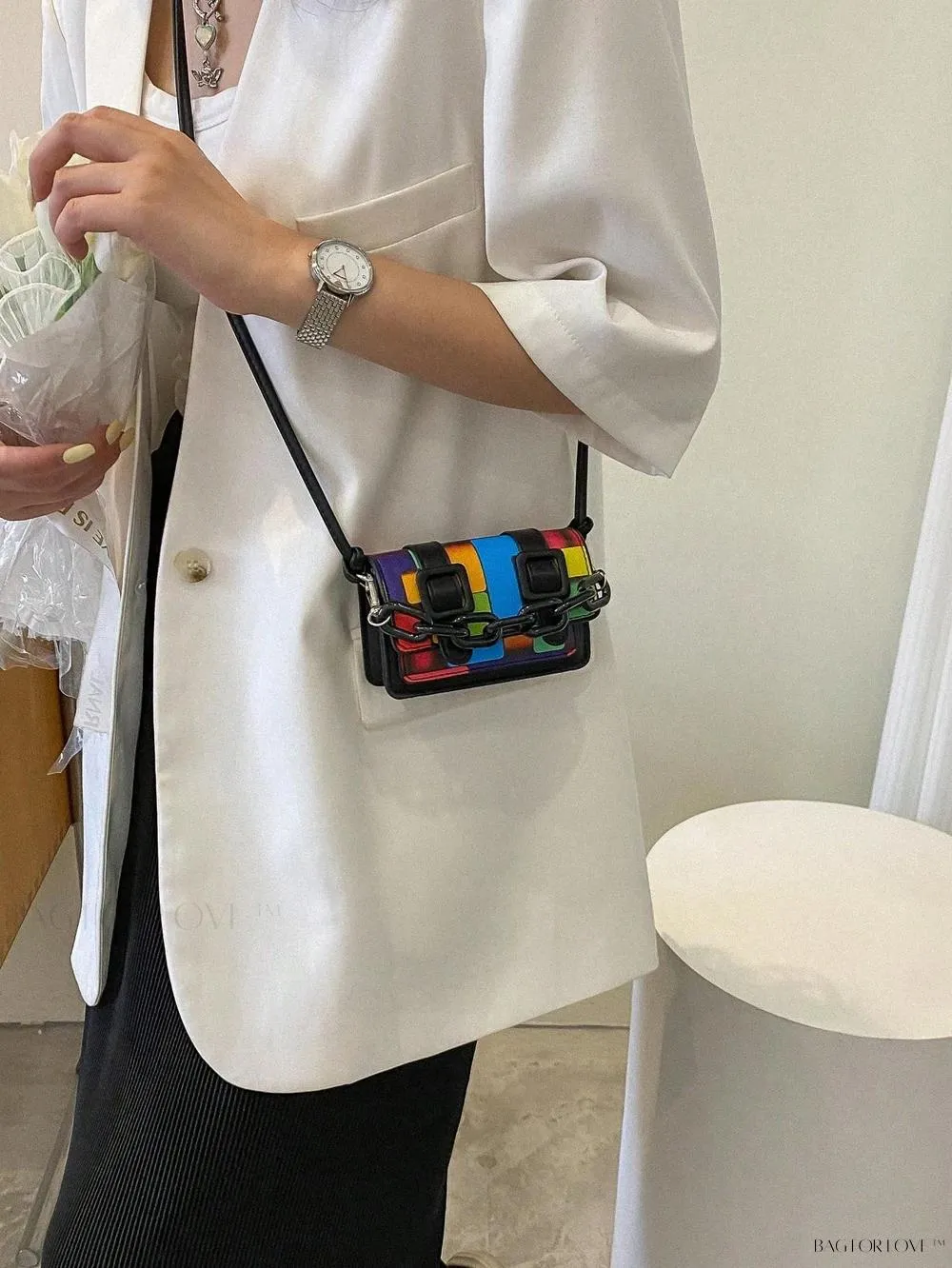BagForLove - New Arrivals Tie Dye Square Shoulder Bag for Women