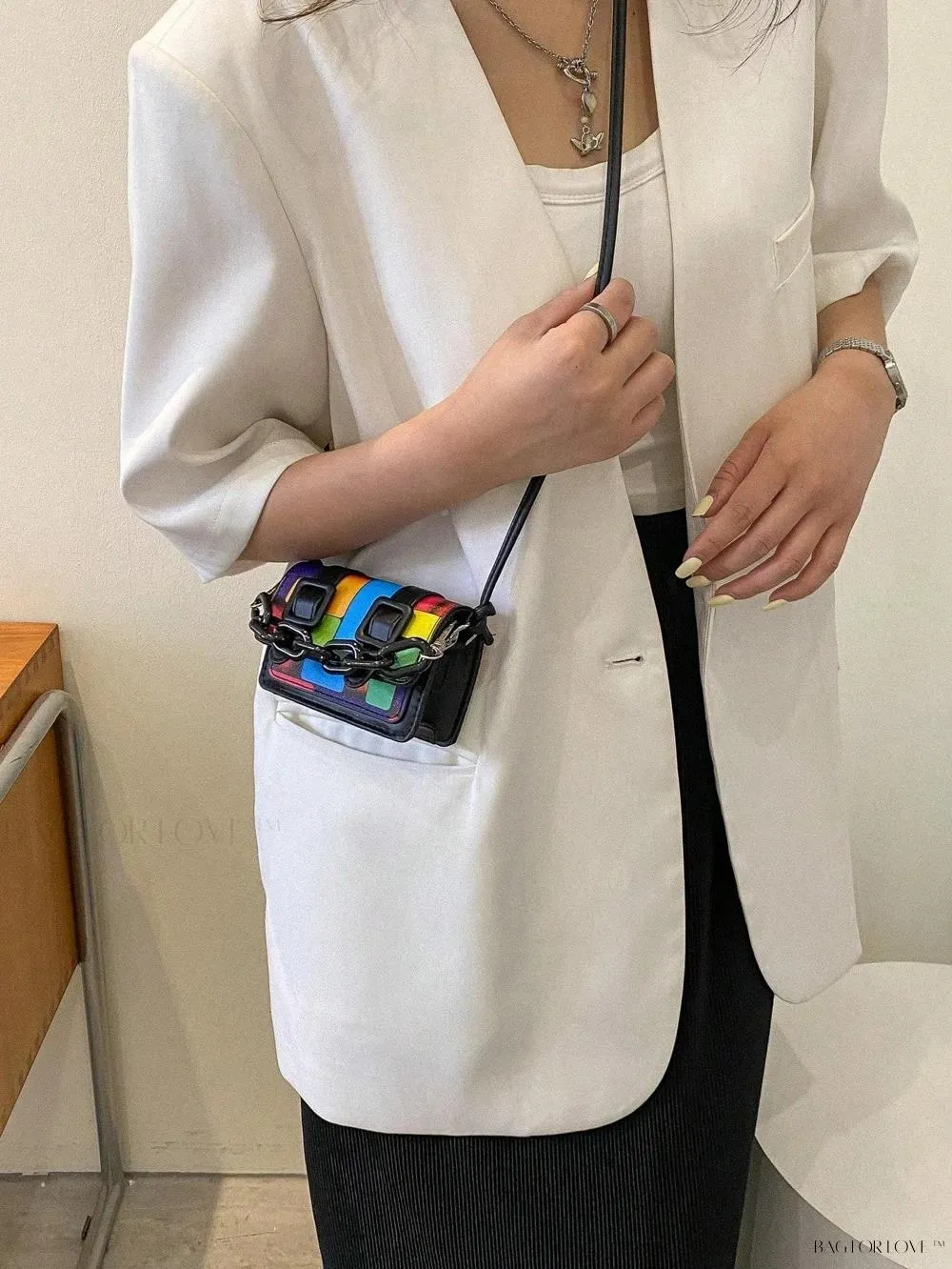 BagForLove - New Arrivals Tie Dye Square Shoulder Bag for Women